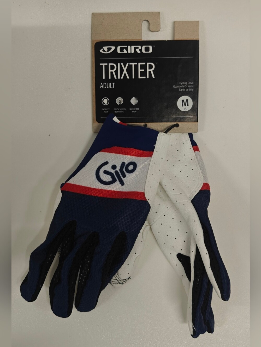 Giro Trixter Gloves Midnight Retro Cycling Gloves Size M New